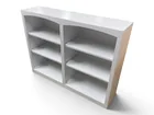  Preview image for White Two-Section Bookshelf with 