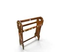  Preview image for Wooden Rack with Floral Accents 