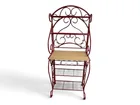  Preview image for Red Metal Baker’s Rack with 