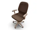  Preview image for Brown Fabric Office Chair With Casters 
