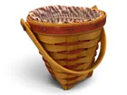  Preview image for Longaberger Handwoven Basket with Liner 