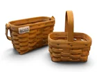  Preview image for (2) Longaberger Handwoven Baskets 