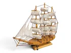  Preview image for Wooden Model Ship with Canvas Sails 