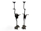  Preview image for Metal Crane and Turtle Candlestick 