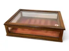  Preview image for Wooden and Glass Display Case with Red 