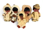  Preview image for 5 Eskimo Dolls in Fur Parkas 