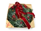  Preview image for Holiday Artificial Wreath with Red Bow 