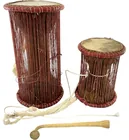 Preview image for (3) West African Talking Drums & Beater 