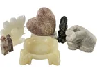  Preview image for (7) Carved Figurines, Alabaster, Onyx 