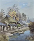  Preview image for Kumiya, Japanese Street Scene Oil On 
