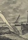  Preview image for M.J. Burns 1885 America's Cup Race Print 