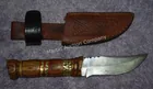  Preview image for Lot# 102 - 4" Damascus Fixed Blade w/ Le 