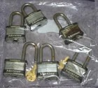  Preview image for Lot# 299 - Lot of 6 Master Locks w/ Keys 