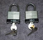  Preview image for Lot# 312 - Pair of N&N Pad Locks w/ Keys 