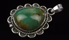  Preview image for Big Navajo Sterling Turquoise Pendant 