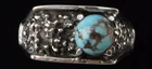  Preview image for Navajo Bisbee Turquoise Sterling Ring 