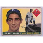  Preview image for 1955 Topps Sandy Koufax Rookie Card #123 