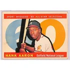  Preview image for 1960 Topps Hank Aaron All-Star Baseball 