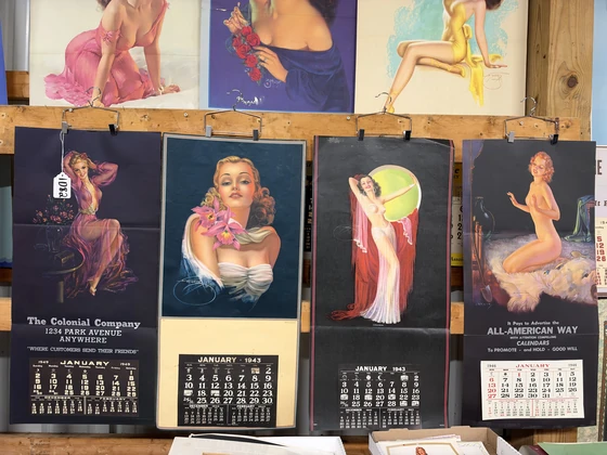 Find & Bid On #1082 Lot of 4 Pin-Up Girl Calendars Inc - Now For Sale ...
