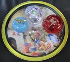  Preview image for Glass Paperweights w/ Tray 