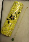  Preview image for 14k Gold & Jade? Necklace 3.3 dwt. 