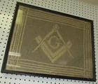  Preview image for Crochet Masonic & Compass Emblem 