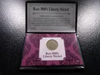  Preview image for Rare 1900's Liberty Nickel in Display w/ 