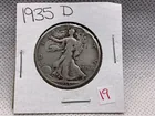  Preview image for Lot# 19 - 1935-D WALKING LIBERTY HALF DO 