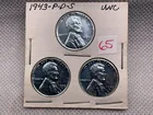  Preview image for Lot# 65 - 1943-P, 1943-D & 1943-S STEEL  