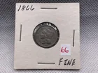  Preview image for Lot# 66 - 1866 NICKEL THREE CENT FINE 