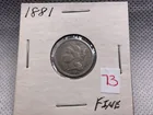  Preview image for Lot# 73 - 1881 NICKEL THREE CENT FINE 