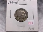  Preview image for Lot# 110 - 1920-D BUFFALO NICKEL FINE 