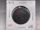  Preview image for Lot# 121 - 1819 LARGE CENT VG 