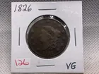  Preview image for Lot# 126 - 1826 LARGE CENT VG 