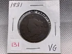  Preview image for Lot# 131 - 1831 LARGE CENT VG 