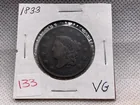  Preview image for Lot# 133 - 1833 LARGE CENT VG 