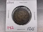 Preview image for Lot# 142 - 1844 LARGE CENT FINE 