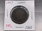  Preview image for Lot# 145 - 1847 LARGE CENT FINE 
