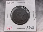 Preview image for Lot# 147 - 1849 LARGE CENT FINE 