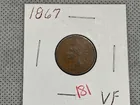  Preview image for Lot# 181 - 1867 INDIAN CENT VF 