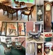 Tall clock, Coca-Cola sign, nice furniture+