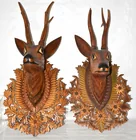  Preview image for GERMAN BLACK FOREST CARVED PINE DEER HEA 