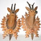  Preview image for GERMAN BLACK FOREST CARVED PINE DEER HEA 