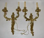  Preview image for FRENCH STYLE BRASS LOUIE XV SCONCES, 20T 