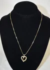  Preview image for 14 KT. Y/G/DIA. FLOATING HEART W/BOX + 