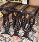  Preview image for VICTORIAN PAPER MACHE NESTING TABLES, 19 