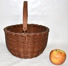  Preview image for COUNTRY OAK SPLINT BASKET W/SWING HANDLE 