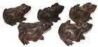  Preview image for 5 MINI BRONZE FROGS (3" LONG) WITH BABIE 