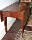  Preview image for REGENCY MAHOGANY INLAID DROP LEAF TABLE, 