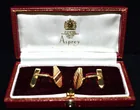  Preview image for "ASPREY" 14 KT. YELLOW GOLD CUFF LINKS 